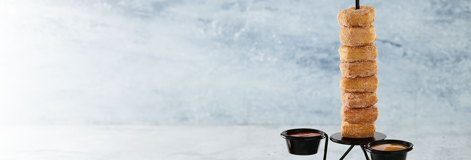 Cinnamon and Sugar Towering Doh! Rings