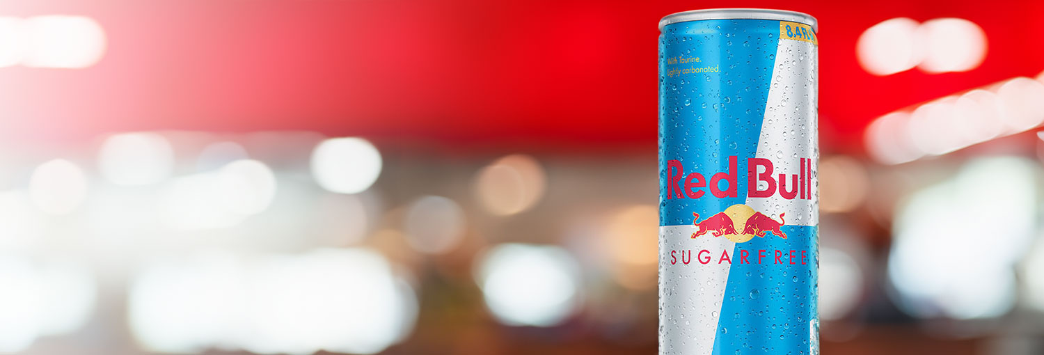 Sugar Free Red Bull can