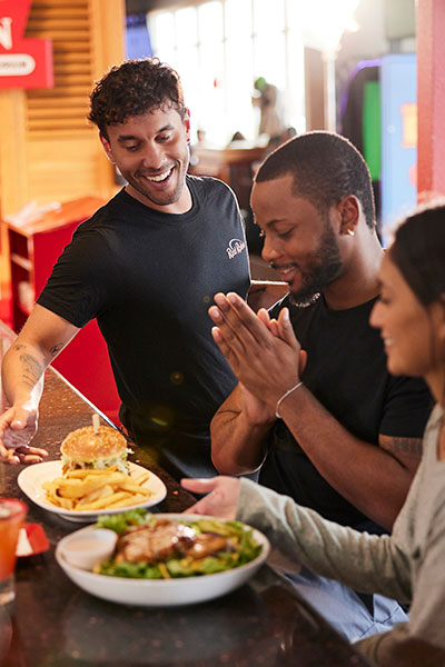 Team Member serving up smiles