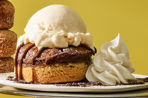 Shortbread Chocolate Soufflé a la mode