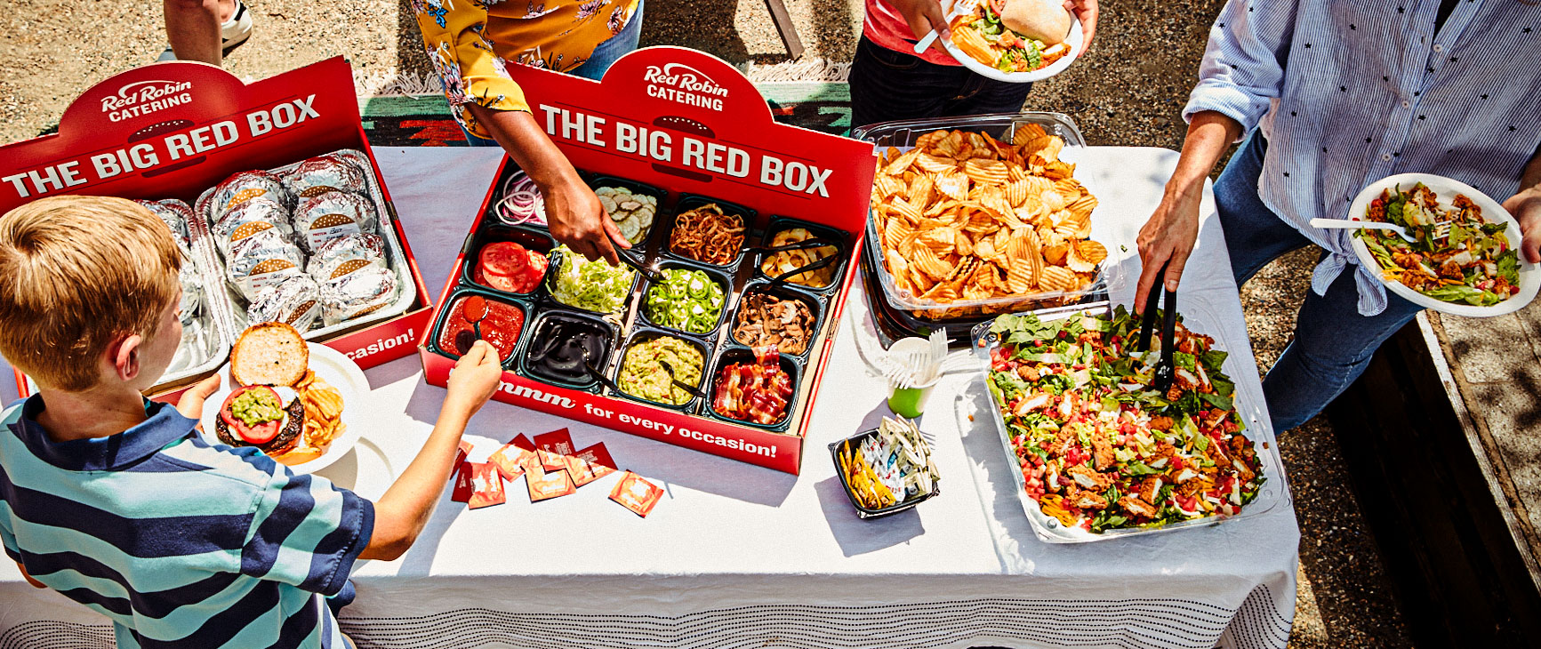 Catering a party with Red Robin