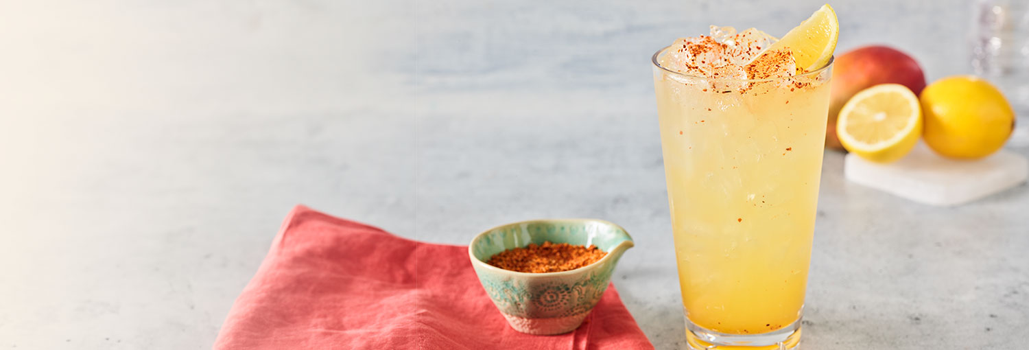 Passion Mango Lemonade with Tajin