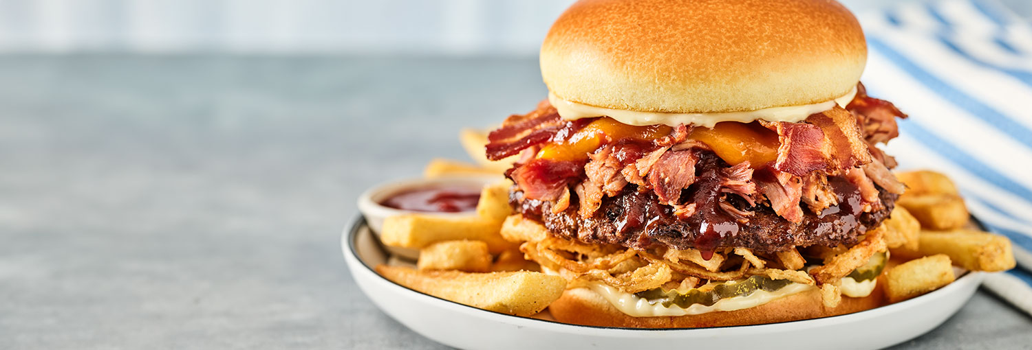 Limited Time Backyard BBQ Pork Burger