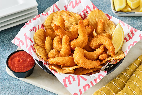 Shrimp and Chip Basket Entrée